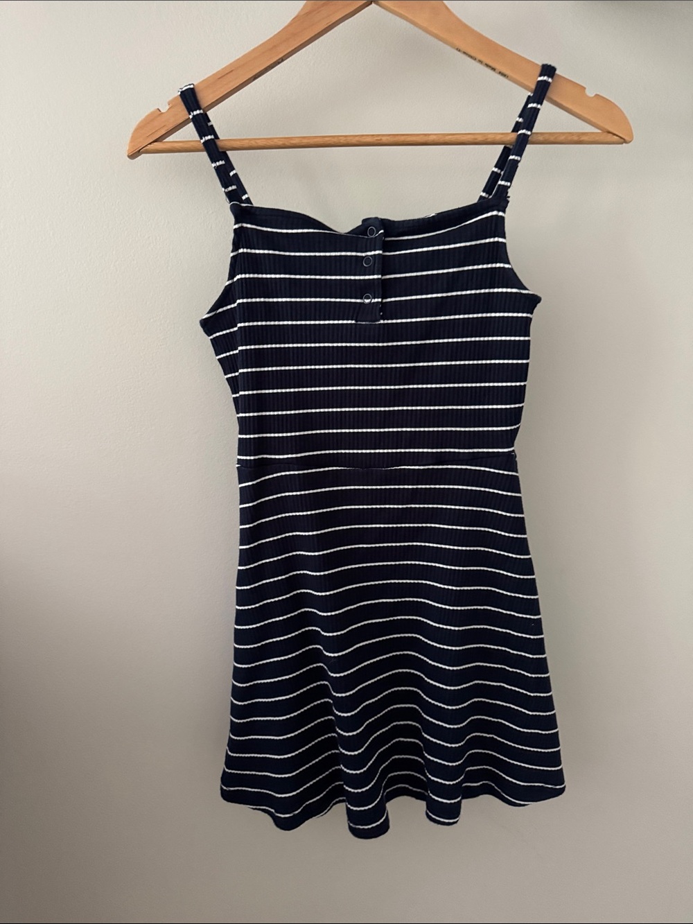 Zara Girls 13-14 Classic Navy & White Striped Sundress